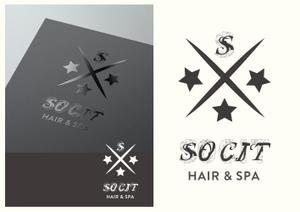 atsokt design (atsokt)さんの★★☆☆　hair spa   SOCIT　のロゴ大募集　☆☆★★への提案