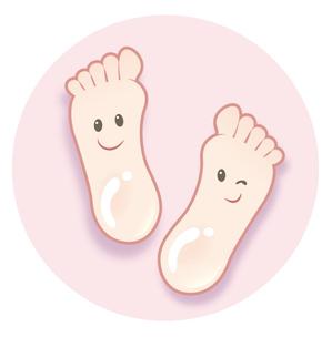 藤原 (takami86)さんのかかとのつるつる笑顔　形のイラストへの提案