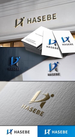 late_design ()さんの建設業　株式会社HASEBE　名刺用ロゴへの提案