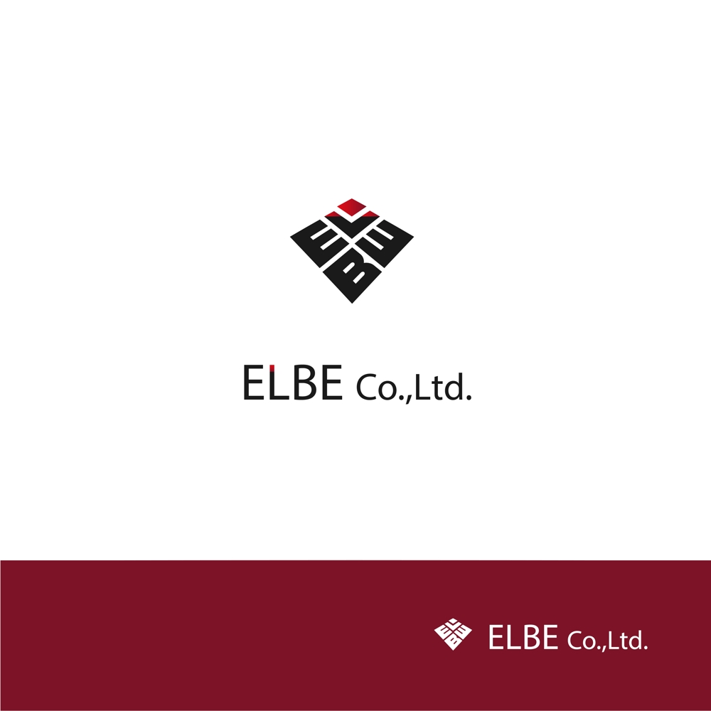新設の会社「株式会社ELBE」のロゴマーク制作