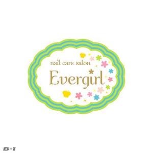 さんの「nail care salon Evergirl」のロゴ作成への提案