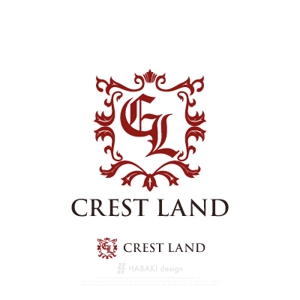 HABAKIdesign (hirokiabe58)さんの不動産関連会社「CREST LAND」のロゴ作成への提案
