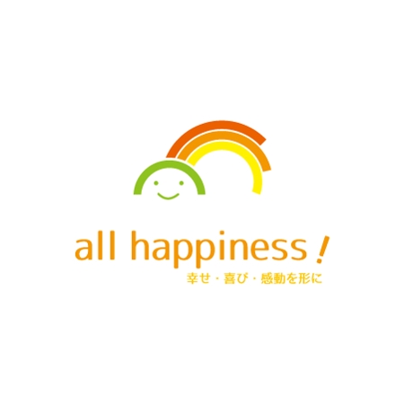 Teppei Miyamotoさんの事例 実績 提案 社内スローガン All Happiness のロゴ イラストレーター T クラウドソーシング ランサーズ