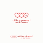 DeeDeeGraphics (DeeDeeGraphics)さんの社内スローガン「all happiness !」のロゴへの提案