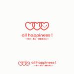 DeeDeeGraphics (DeeDeeGraphics)さんの社内スローガン「all happiness !」のロゴへの提案