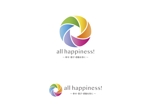 SHOGO (shogo6188)さんの社内スローガン「all happiness !」のロゴへの提案