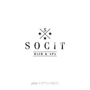 BLOCKDESIGN (blockdesign)さんの★★☆☆　hair spa   SOCIT　のロゴ大募集　☆☆★★への提案