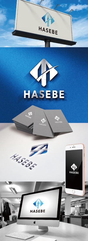 k_31 (katsu31)さんの建設業　株式会社HASEBE　名刺用ロゴへの提案
