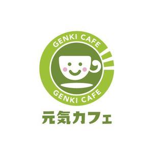 Q (qtoon)さんの認知症の方や家族が集う認知症カフェ、元気カフェのロゴへの提案