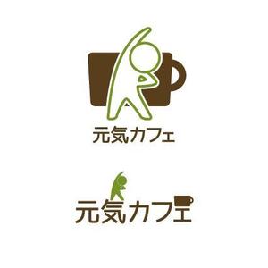 happywave (happywave)さんの認知症の方や家族が集う認知症カフェ、元気カフェのロゴへの提案