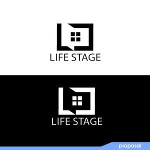 ark-media (ark-media)さんの住宅会社　「LIFE STAGE」のロゴへの提案