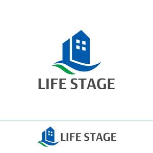 STUDIO ROGUE (maruo_marui)さんの住宅会社　「LIFE STAGE」のロゴへの提案