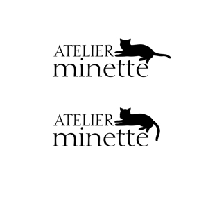 Hagemin (24tara)さんの猫専用アパートメント「ATELIER minette」のロゴ制作をお願いします。への提案
