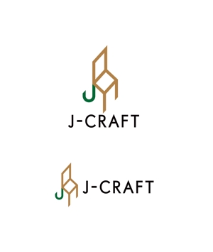 horieyutaka1 (horieyutaka1)さんのジェイクラフト　J-CRAFT　J-crt　屋号です。これをうまくロゴにしてほしいです。への提案