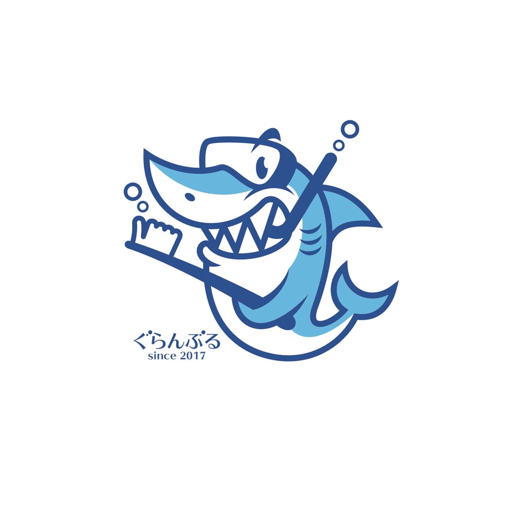 大学生：歯学部：　「スキューバダイビング部」のロゴ