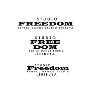 Hagemin (24tara)さんの新規EVENT SPACE「Studio Freedom」のロゴへの提案