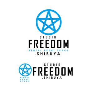 Hagemin (24tara)さんの新規EVENT SPACE「Studio Freedom」のロゴへの提案