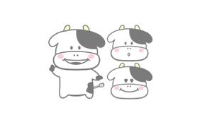まるこ (uemaru)さんの牛のキャラクターデザインへの提案
