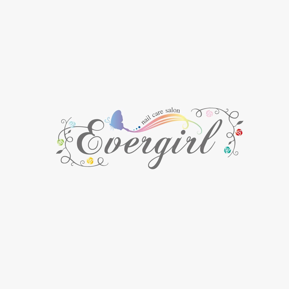 「nail care salon Evergirl」のロゴ作成