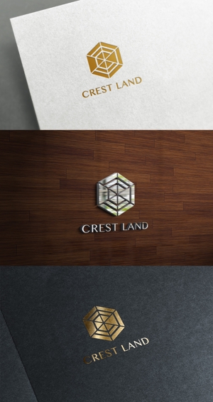 株式会社ガラパゴス (glpgs-lance)さんの不動産関連会社「CREST LAND」のロゴ作成への提案