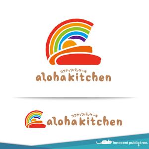 Innocent public tree (nekosu)さんのキッチンカー「aloha kitchen      ココナッツパンケーキ」のロゴへの提案