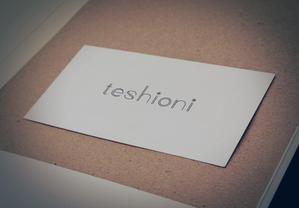 as (asuoasuo)さんのアパレルショップサイト「teshioni」(てしおに)のロゴへの提案