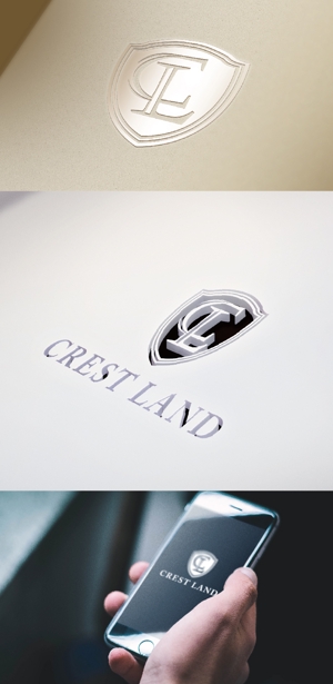 k_31 (katsu31)さんの不動産関連会社「CREST LAND」のロゴ作成への提案