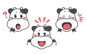 藤崎マイ (mai_fuji)さんの牛のキャラクターデザインへの提案