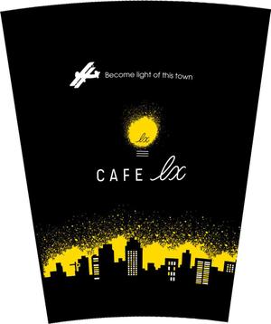 Big moon design (big-moon)さんの人気カフェのお持ち帰り用プラスチックコップ＆紙コップの全面デザインへの提案