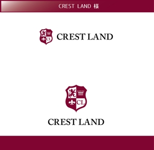 FISHERMAN (FISHERMAN)さんの不動産関連会社「CREST LAND」のロゴ作成への提案