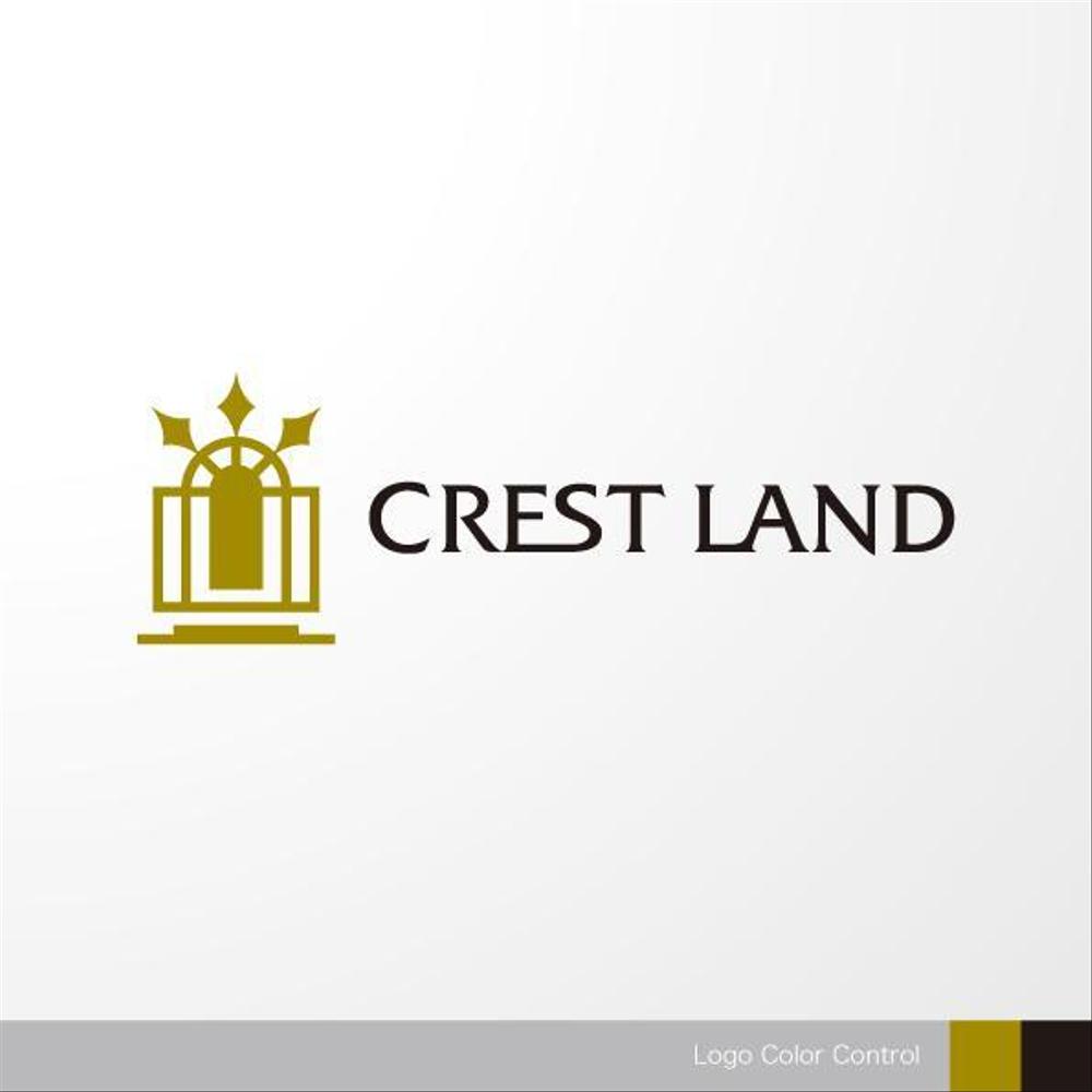 不動産関連会社「CREST LAND」のロゴ作成