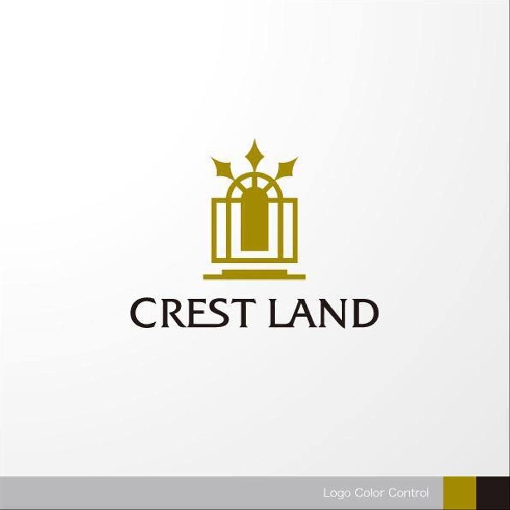 不動産関連会社「CREST LAND」のロゴ作成