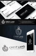 take5-design (take5-design)さんの不動産関連会社「CREST LAND」のロゴ作成への提案