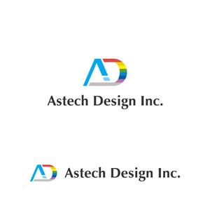 TKデザイン (takekazu1121)さんの床施工会社「Astech Design Inc.」のロゴへの提案