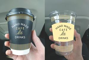 ササキ ()さんの人気カフェのお持ち帰り用プラスチックコップ＆紙コップの全面デザインへの提案