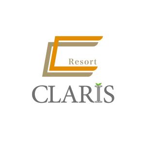 Mooreさんのホテル運営会社　CLARIS　RESORT の名刺や封筒などに印刷するロゴへの提案