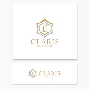 design vero (VERO)さんのホテル運営会社　CLARIS　RESORT の名刺や封筒などに印刷するロゴへの提案