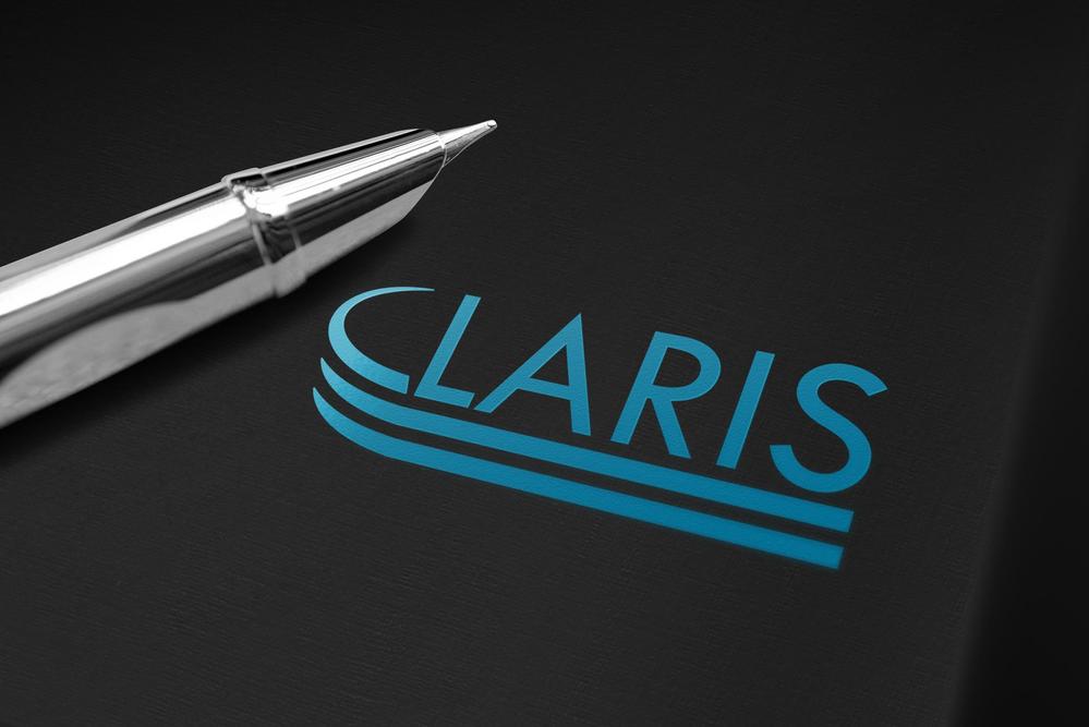 ホテル運営会社　CLARIS　RESORT の名刺や封筒などに印刷するロゴ