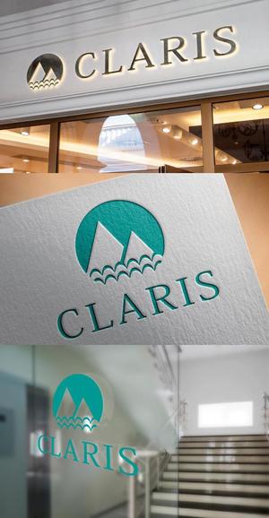 コトブキヤ (kyo-mei)さんのホテル運営会社　CLARIS　RESORT の名刺や封筒などに印刷するロゴへの提案