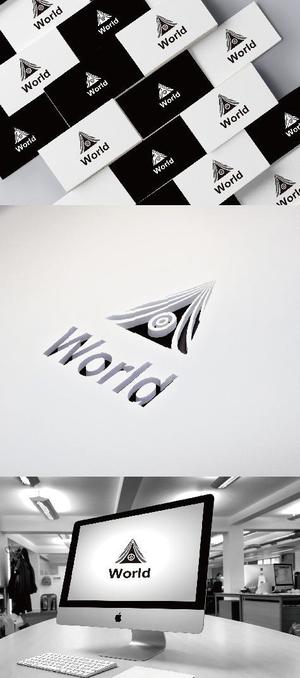 k_31 (katsu31)さんの新ブランド「World」のロゴ（文字×プロビデンスの目）への提案