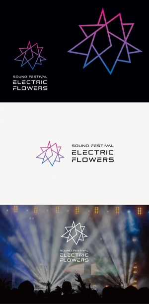 tanaka10 (tanaka10)さんの音楽フェスティバル「Electric Flowers」のロゴへの提案