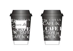 meacha (meacha)さんの人気カフェのお持ち帰り用プラスチックコップ＆紙コップの全面デザインへの提案