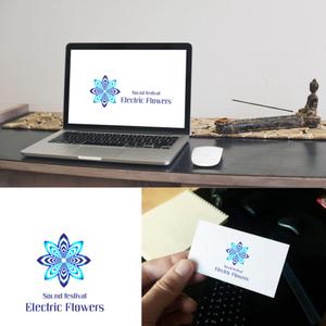 easel (easel)さんの音楽フェスティバル「Electric Flowers」のロゴへの提案