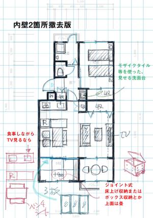 Atelier CYBER 彩想　 (Atelier_CYBER)さんの団地のリノベーション間取り平面図プランの募集への提案