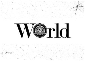 殿 (to-no)さんの新ブランド「World」のロゴ（文字×プロビデンスの目）への提案