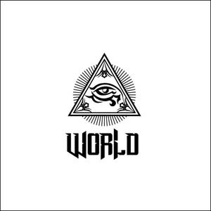 queuecat (queuecat)さんの新ブランド「World」のロゴ（文字×プロビデンスの目）への提案