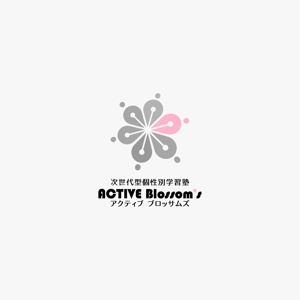 kazubonさんの次世代型個性別学習塾の「ACTIVE Blossom‘s」のロゴへの提案