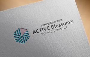 web_rog ()さんの次世代型個性別学習塾の「ACTIVE Blossom‘s」のロゴへの提案