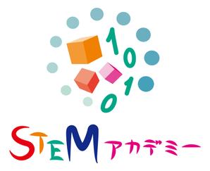 結び開き (kobayasiteruhisa)さんの理科実験＆プログラミング教室「STEM アカデミー」のロゴへの提案