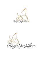 殿 (to-no)さんのアパレルショップサイト 「ロイヤルパピヨン Royal papillon」のロゴへの提案